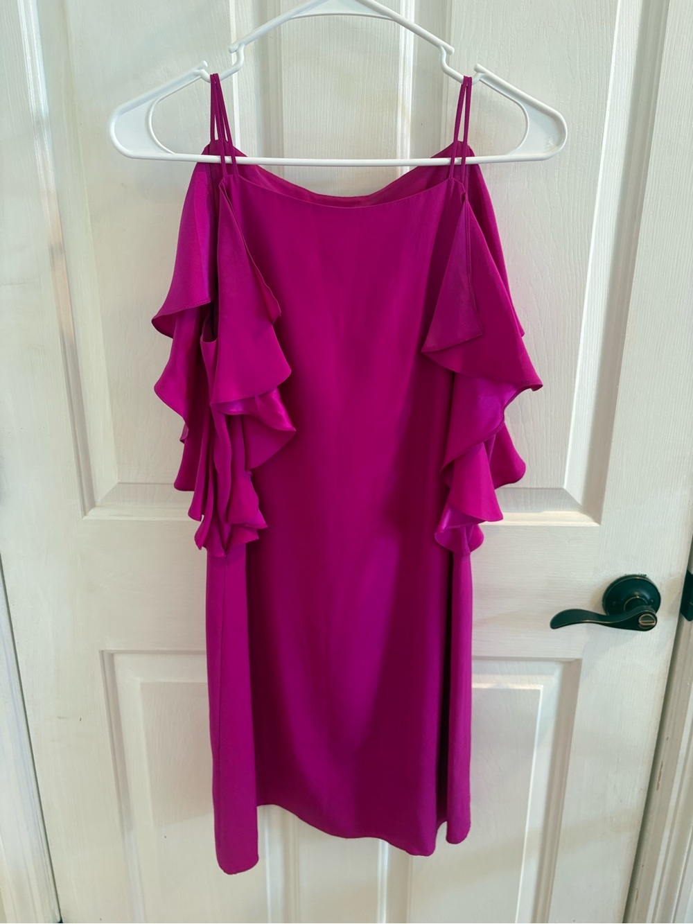 Lilly Pulitzer “Kara” Bright Fuchsia Ruffle Mini Dress
